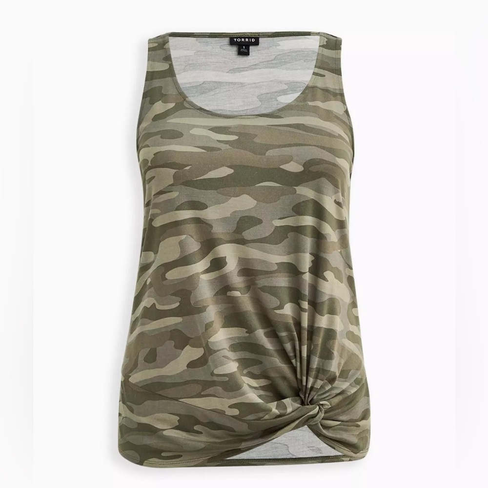 Torrid Cupro Knot Front Tank Size 2 (2X)